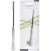AIV Ersatz-Antennen-Stab 16V 17cm M5 M6 Kurz Autoradio-Ersatzantennenstab (AM,FM,UKW,Radio), Kurzstab-Antenne, M5/M6-Gewinde Adapter, für AM FM UKW Auto-Radio