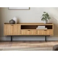 Beautysofa TV-Schrank Evron mit 2 Schubladen, Türen und offene Ablage (zwei moderne Farben zur Auswahl) Breite: 200 cm oder 150 cm