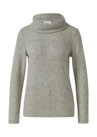 s.Oliver - T-Shirt beige/grau - Gr. - 34