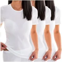 HERMKO Unterziehshirt kurzarm Shirt (Pack, 3er) Bio-Baumwolle kurzarm Shirt Rundhals-Ausschnitt hergestellt in EU