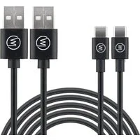 Wicked Chili USB-C auf USB Handy Kabel Ladekabel 3A Fast Charge Smartphone-Kabel, USB-C, USB-A (100 cm), 3A / 5V / 15 W Fast Charge, Universal kompatibel mit Handy, Smartphone