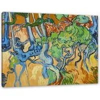 Pixxprint Leinwandbild Vincent Van Gogh - Baumwurzeln, Vincent Van Gogh - Baumwurzeln (1 St), Leinwandbild fertig bespannt, inkl. Zackenaufhänger