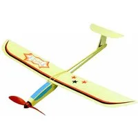 Aero-Naut Spielzeug-Segelflieger TWIST Gummimotormodell Balsaholz Wurfgleiter, (Set, 1-tlg), Made in Germany