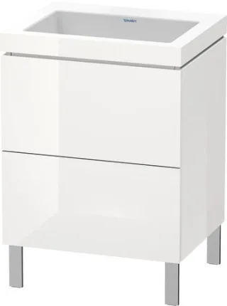 Duravit L-Cube c-bonded Set bodenstehend Weiß Hochglanz 600x480x698 mm - LC6936N8585 LC6936N8585