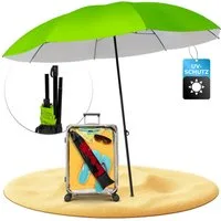 Styngard Sonnenschirm Reise Sonnenschirm Nizza, LxB: 180,00x155,00 cm, mit UV Schutz 50+ - Strandschirm Sonnenschirm Strand mit Abspannleinen