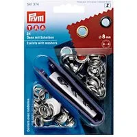 Prym Stoffösen - mit Scheiben inkl. Werkzeug 8mm