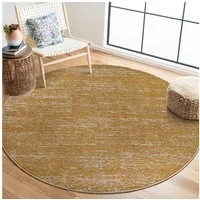 Sanat Teppich Oslo, rund, Höhe: 10 mm, Kurzflor, Wohnzimmer, Schlafzimmer, fussbodenheizungsgeeignet