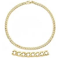 Firetti Goldarmband Schmuck Geschenk Gold 333 Panzerkettengliederung, ca. 3,6 mm breit, Made in Germany