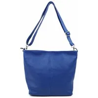ITALYSHOP24 Schultertasche MADE IN ITALY Damen Leder Tasche Shopper Umhängetasche Cross Over Body, Brusttasche Bag große 3xFach geteiltes Hauptfach Freizeit Abend Urlaub