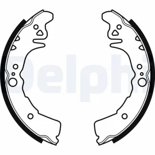 Delphi Bremsbacken hinten Daihatsu Copen Yrv