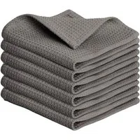 Blumtal Geschirrtuch Set 50x70 oder 30x30 cm, 100% Baumwolle, (6-tlg), Saugfähig, schnell trocknend, waschbar, 100% Baumwolle