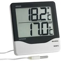 TFA Dostmann Raumthermometer TFA 30.1011 Digitales Innen-Außen-Thermometer