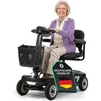 eFlux Elektromobil eFlux Mobility M1 Elektromobil Rollator, 250 W, (Senioren Elektromobil, E-Scooter Senioren, Mobilitätshilfe Senioren, Krankenfahrstuhl elektrisch, Seniorenscooter, Mobility Scooter, Elektromobil, Seniorenmobil, Elektro ScooterSenio