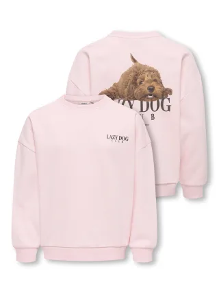 KIDS ONLY - KOGBILA L/S OVZ PRINT O-NECK SWT NOOS Chalk Pink - Gr. - 140