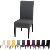 BTTO Stuhlhusse Stuhlhusse Universal Stretch Stuhlbezug Stuhlüberzug,Einfarbig, Elastische Stretch Husse