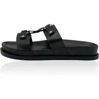 Nowaland Damen Sandalen – Leichte Pantoletten mit dekorativen Riemen Pantolette Sommerlich, leicht, bequem und stilvoll kombinierbar