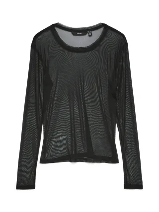 VERO MODA - VMLOVA LS MESH TOP JRS NOOS Black - Gr. - M