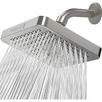 sparkpod Regenduschkopf XXL Regenduschkopf Hochdruck – Luxus Wellness-Dusche für Zuhause, (Luxus-Regenduschkopf mit Universalanschluss, 3-tlg., Hochdruck-Duschkopf mit Anti-Kalk-Düsen, wassersparend), Hochdruck-Regenduschkopf mit 90 Silikondüsen inte