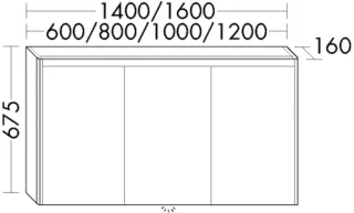 Burgbad Sp.-Schr.Oteo 675x600x160 Eiche Dekor Silber, SPWH060F7438 SPWH060F7438