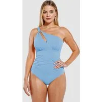 cfab (creamy fabrics) Badeanzug Cut out Shaping - Badeanzug-Sky Blue-S