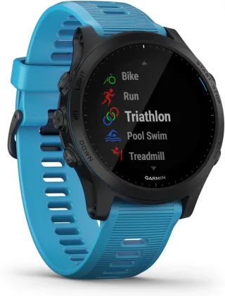 Garmin Forerunner 945 Triathlon Bundle blau