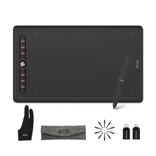 Artisul M0610Pro Graphics Drawing Tablet 10x6 inch Drawing Tablet with 8192 Levels Pressure Battery-Free Stylus and 8 Ho