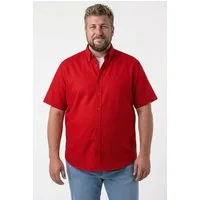 Boston Park Kurzarmhemd Leinenoptik-Hemd Halbarm Buttondown-Kragen