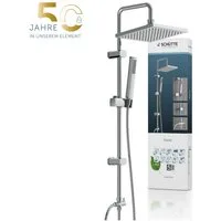 Schütte Brausegarnitur TOKYO, Höhe 99 cm, 2 Strahlart(en), Set, 10 tlg., inkl. Wasserspardichtung, Antikalk, höhenverstellb., Edelstahl-Stange