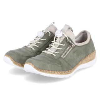 Rieker Slip-On-Sneaker  Grün - Gr. 36 -  Textil