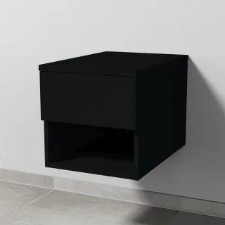 Sanipa Anbau-/Solitärschrank 2morrow (P2350) 340x350x520 Schwarz-Matt, P235008 P235008