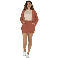 Janice Midikleid Damen Musselin Hemdbluse mit kurzer Hose Sommerbluse Bluse mit kurzer Hose für Frauen