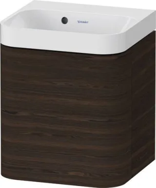 Duravit Happy D.2 Plus c-shaped Set wandhängend Nussbaum gebürstet 400x360x480 mm - HP4344N69690000 HP4344N69690000