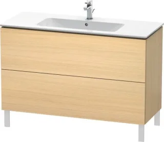 Duravit L-Cube Waschtischunterbau bodenstehend Mediterrane Eiche Matt 1220x481x704 mm - LC662807171 LC662807171