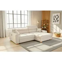 Jockenhöfer Gruppe Ecksofa Slider L-Form, B: 277 cm Couch, 60cm elektrische Sitztiefenverstellung, 140kg Belastbarkeit, USB-Anschluss, Kopfteilverstellung & Zierkissen