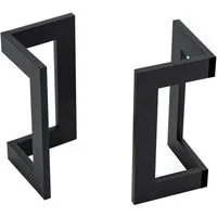 en.casa Tischgestell, »Kaskinen« 2er Set für DIY Stahl 42 x 21,5 x 21 cm Schwarz