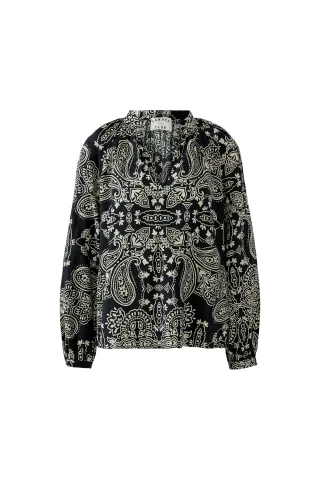 Oui - Tunika black offwhite - Gr. - 36