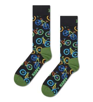 happy socks - Mountain Bike Sock Schwarz - Gr. - 43.5