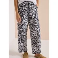CECIL Stoffhose Style Neele Sommerhose im Loose Fit mit Leo-Print