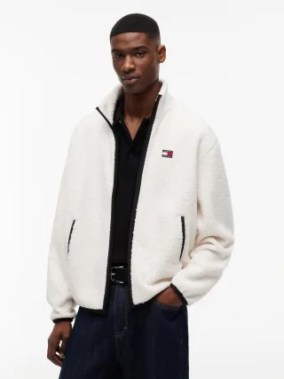 Tommy Jeans (PVH Group) - TJM RLX BADGE ZIP-THRU TEDDY EXT - Gr. - S