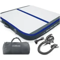VENDOMNIA Gymnastikmatte AIRTRACK - Fitness Sport 1/2/3/4/5/6/7/8m Farbwahl (elektrische Luftpumpe aufblasbar PVC Dicke:10/20cm), Tumbling Tracking Gymnastik Yoga Air Track Matte