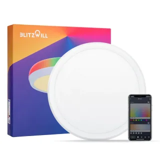 [EU Direct] BlitzWill® BW-CLT1 LED Smart Ceiling Light 30cm with Main Light and RGB Atmosphere Light 2700-6500K Adjustab