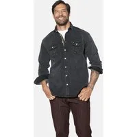 Jan Vanderstorm Langarmhemd OLAVIK in modischer Denim-Optik