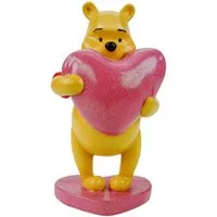 Disney Gartenfigur Winnie the Pooh mit Herz Disney Offiziell lizenzierte Dekofigur 20cm