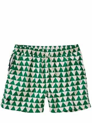 OAS Herren Badeshorts Triangle Grün 100 % Polyester