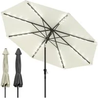 Huracan Sonnenschirm Strandschirm Neigbar, Sonnenschirme,Balkonschirm,Gartenschirm, Strandschirm mit/ohne LED, 300/350cm Durchmesser, neigbar/knickbar