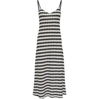 ONLY Partykleid 2027 2_SPRING2 schwarz,Freizeit,Polyester,Gestreift,V-Ausschnitt,Ärmellos,Regular Fit