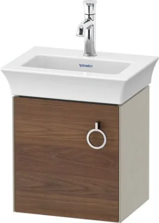 Duravit White Tulip Waschtischunterbau wandhängend Amerikanischer Nussbaum & Taupe Matt & Seidenmatt WT4250L7760