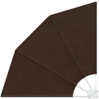vidaXL Balkonsichtschutz Balkon Sichtschutz 140 x 140 cm Polyester Braun (1-St)