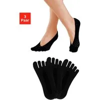 Vivance Feinfüßlinge Zehensocken, Zehenspalt Design, netzförmige Struktur (Packung, 3-Paar) mit getrennten Zehen und Musterung