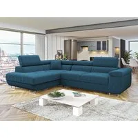 MIRJAN24 Ecksofa Torezio Cord, mit Bettkasten und Schlaffunktion, Einstellbare Kopfstützen, 274x203x70-90 cm